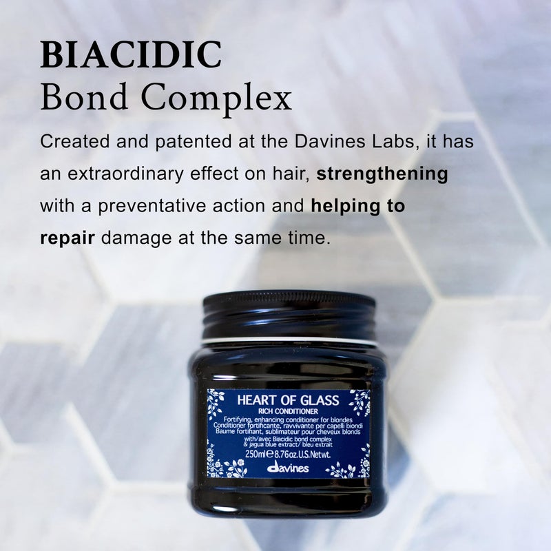 Davines Heart of Glass Rich Conditioner for Blonde Care, 8.76 oz. - Image 5