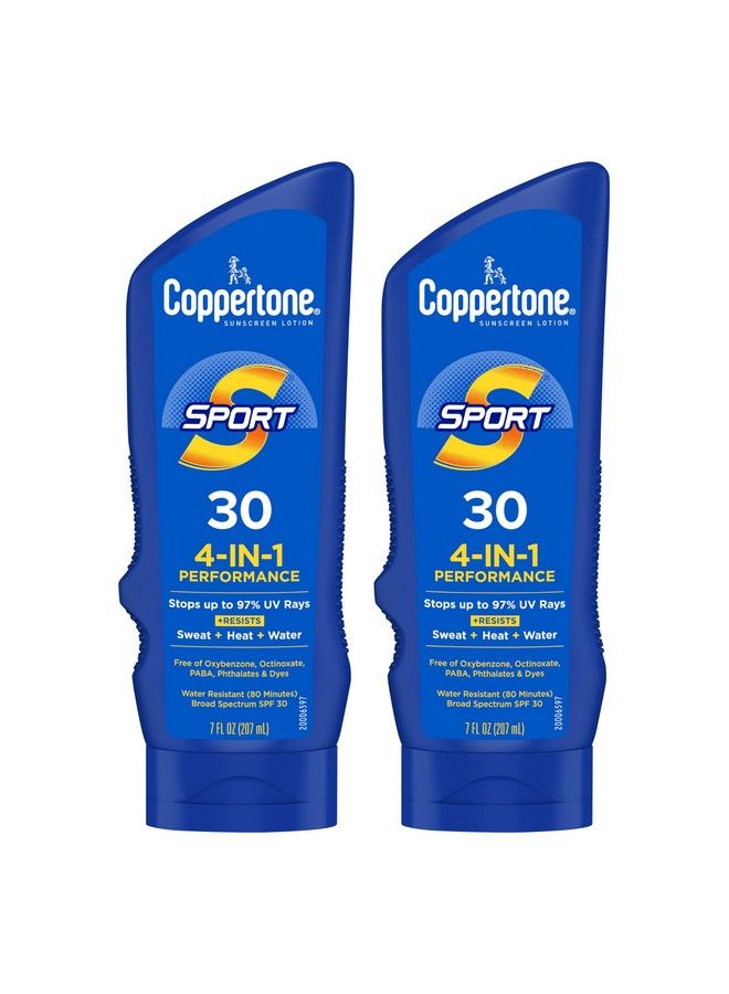 Coppertone Sport Sunscreen Spf 30 Water Resistant Sunscreen Lotion Broad Spectrum Spf 30 Sunscreen Bulk Sunscreen Pack 7 Fl Oz Bottle Pack Of 2 - Image 2