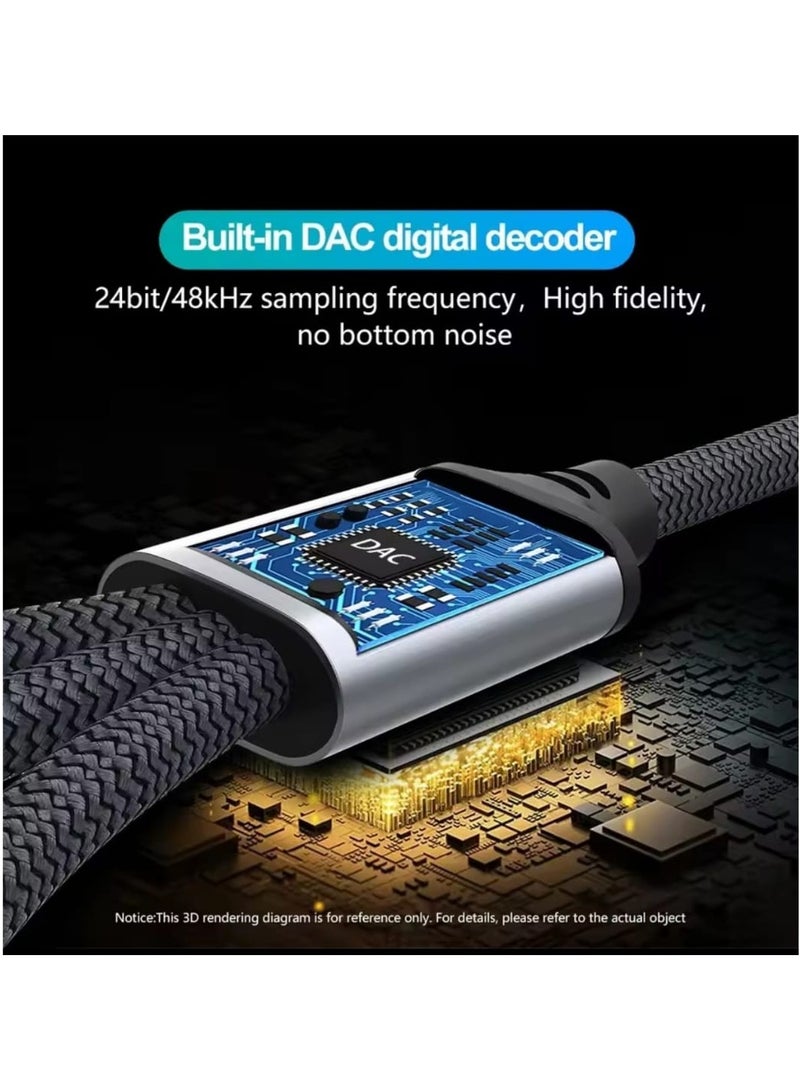 Earldom 3-in-1 AUX Cable – 3.5mm HiFi Headset Audio Cord for Car Stereo, Compatible with Phones, Tablets, PCs, Laptops, MP3 Players, Speakers and Headphones – 1.2M Length - Image 2