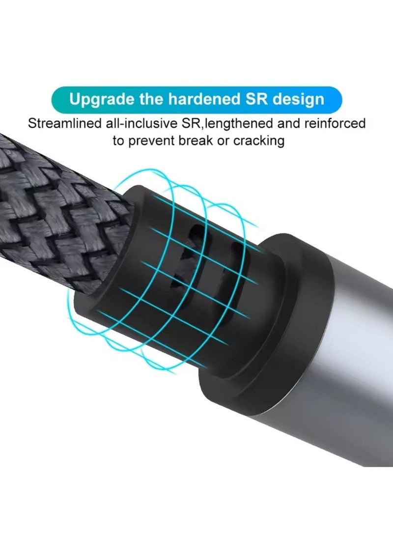 Earldom 3-in-1 AUX Cable – 3.5mm HiFi Headset Audio Cord for Car Stereo, Compatible with Phones, Tablets, PCs, Laptops, MP3 Players, Speakers and Headphones – 1.2M Length - Image 4