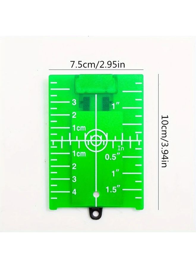 Red Magnetic Laser Level Target Plate With Stand For Green Beam Alignment - Image 3
