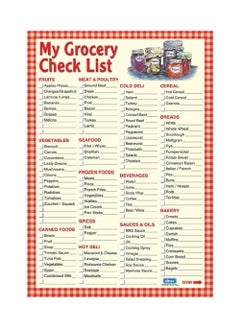 DMC DMC  50 Sheets Grocery Check
List Pad ( Food Check List) 