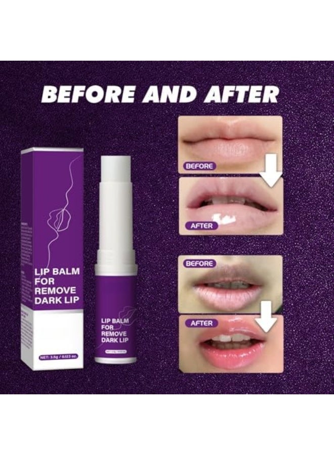 RUBRIEL Lip Lightening for Dark Lips,Moisturizing Lip Care Cream,Lip Balm Stick,Deep Moisturization Lip Balm,Lip Balm Hydrating and Brightening Dark Lips,Lip Repair Balm for Dry Cracked Li-ps,3.5g - Image 2