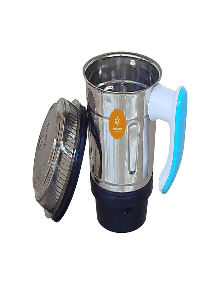 PENTASTARA®- "Chutney jar"(Heavy) Fits-"Bajaj, PREETHII, MORPHY Richards, SUMEET, GANGA, Orient, USHA, Crompton, Life Long, JAIPAN, Cello" Mixer Grinders (500ml Capacity) - Image 4