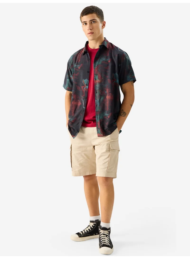 The Souled Store Multicolour The Souled Store Men Rebel Moon Graphic Print Multicolour Regular Fit Holiday Shirts for Men | Best Price UAE