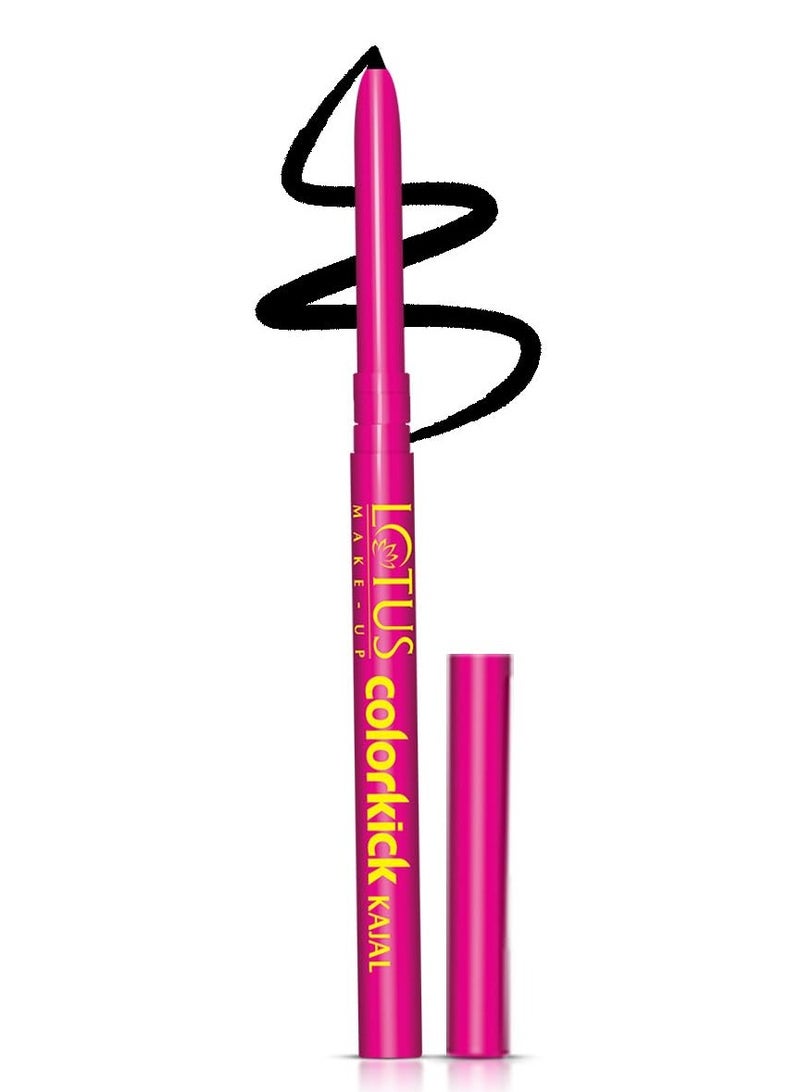 Lotus Colorkick Matte Kajal Pencil | Waterproof | Enriched With Almond Oil | 0.35G  - Image 1