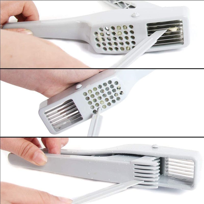 Perfect Pricee Garlic Press 2 in 1 Garlic Mincer and Garlic Slice with Garlic Peelers Garlic Crusher - Image 5