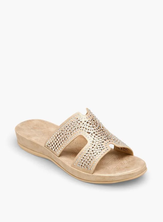 Flora Bella By Shoexpress Flora Bella Women Embellished Slip-On Sandals