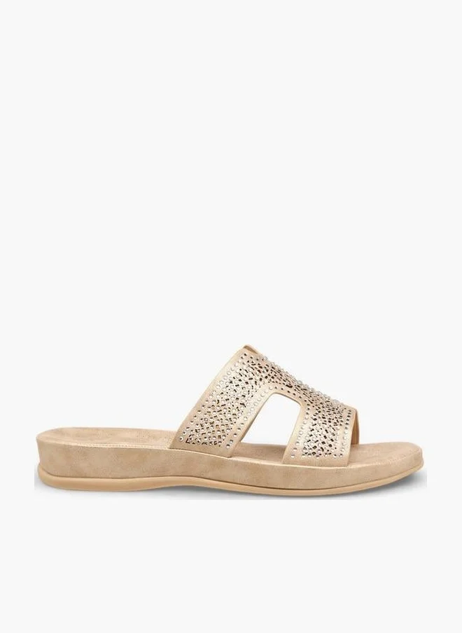 Flora Bella By Shoexpress Flora Bella Women Embellished Slip-On Sandals