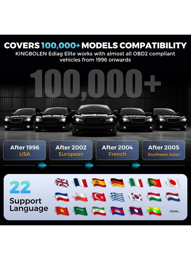كينج بولين ماسح OBD2 بلوتوث Ediag Elite KINGBOLEN، تحديثات مدى الحياة بدون أي تكاليف - Image 5
