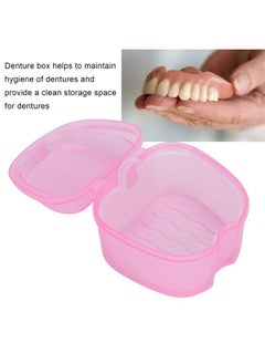 Brrnoo Denture Bath Case Box, Retainer Holder Cup Storage Soak Container with Strainer Basket, Dental Care Retainer Case, Portable Travel Retainer Cleaner Case, False Teeth Container ()  - Image 2