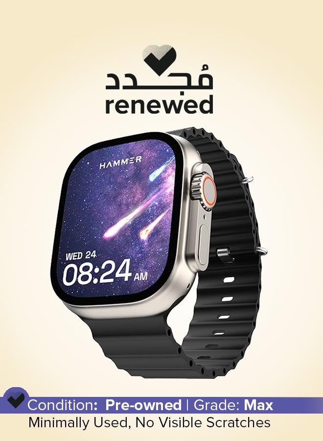 Hammer Renewed - Ultra Classic 2.01" Always On Display, Bluetooth Calling Smart Watch -Black - Image 1
