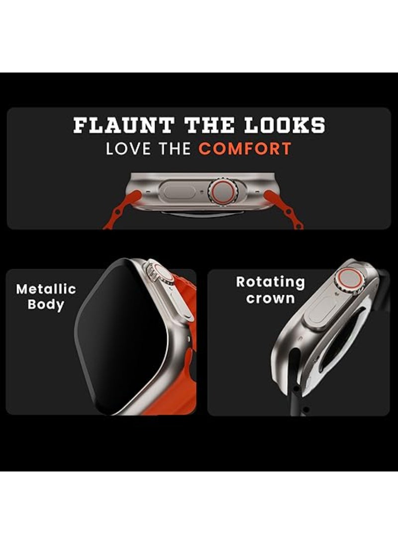 Hammer Renewed - Ultra Classic 2.01" Always On Display, Bluetooth Calling Smart Watch -Black - Image 3