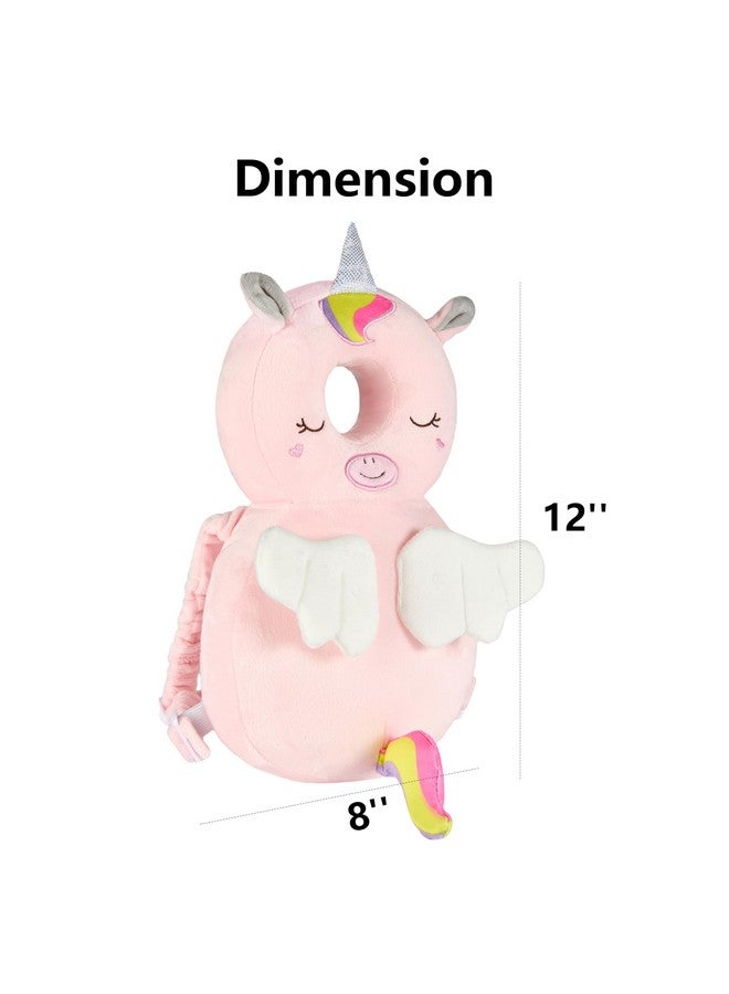 NICE CHOICE Baby Head Back Protector Backpack Toddler Safety Protector Cushion Pad Soft, Adjustable and Lightweight Design for Safe Walking and Crawling Toddlers Girls and Boys(Unicorn) - Image 3