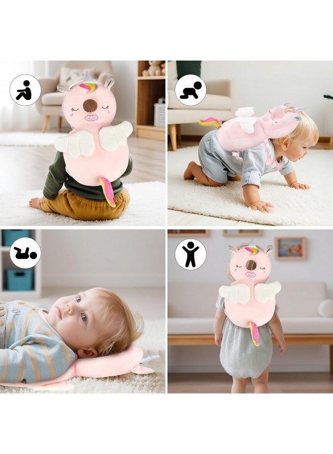 NICE CHOICE Baby Head Back Protector Backpack Toddler Safety Protector Cushion Pad Soft, Adjustable and Lightweight Design for Safe Walking and Crawling Toddlers Girls and Boys(Unicorn) - Image 2