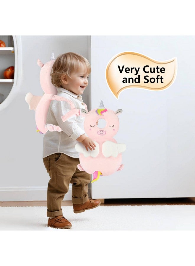 NICE CHOICE Baby Head Back Protector Backpack Toddler Safety Protector Cushion Pad Soft, Adjustable and Lightweight Design for Safe Walking and Crawling Toddlers Girls and Boys(Unicorn) - Image 4