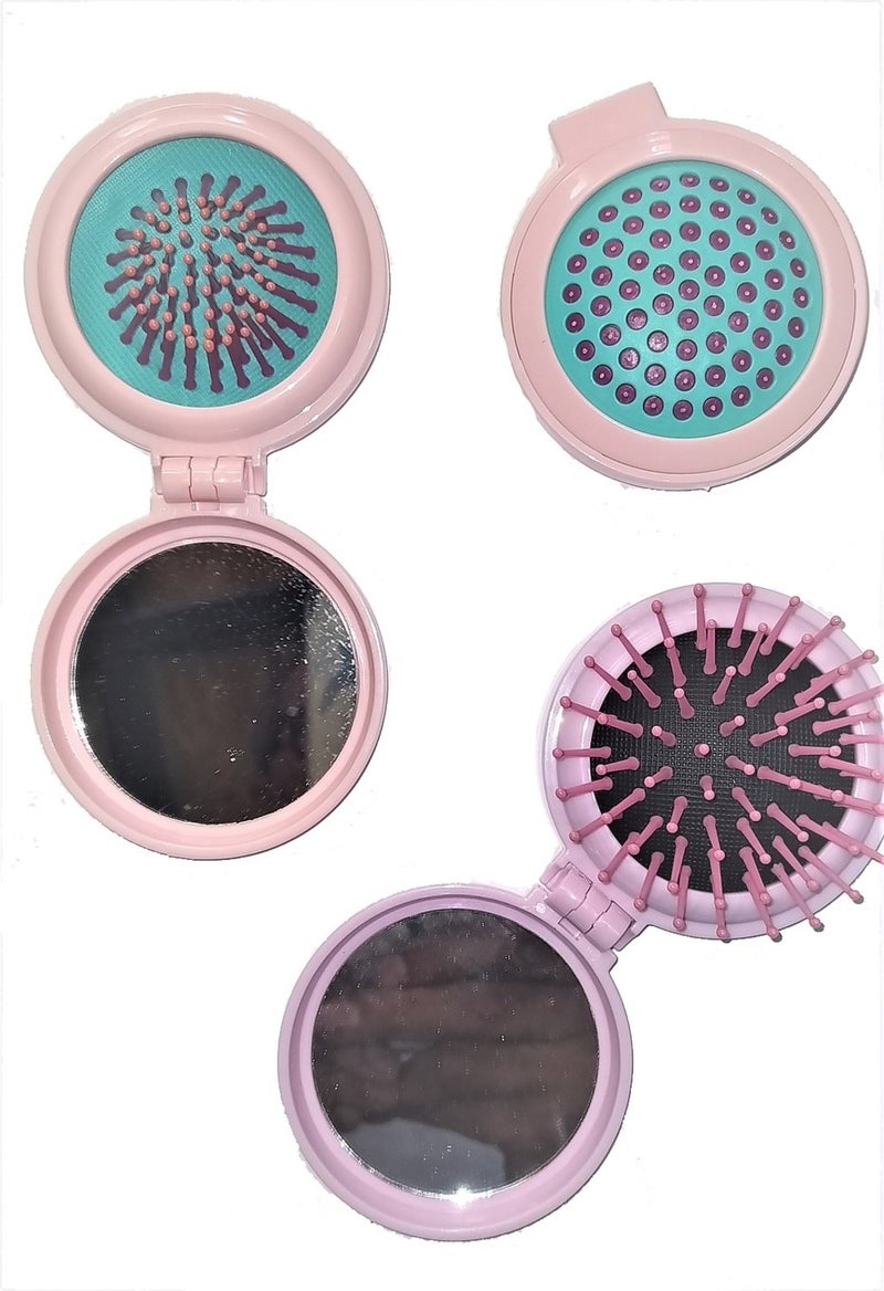 monicatime Mirrored Bag Hair Brush (Assorted Surprise Colors) - Image 1