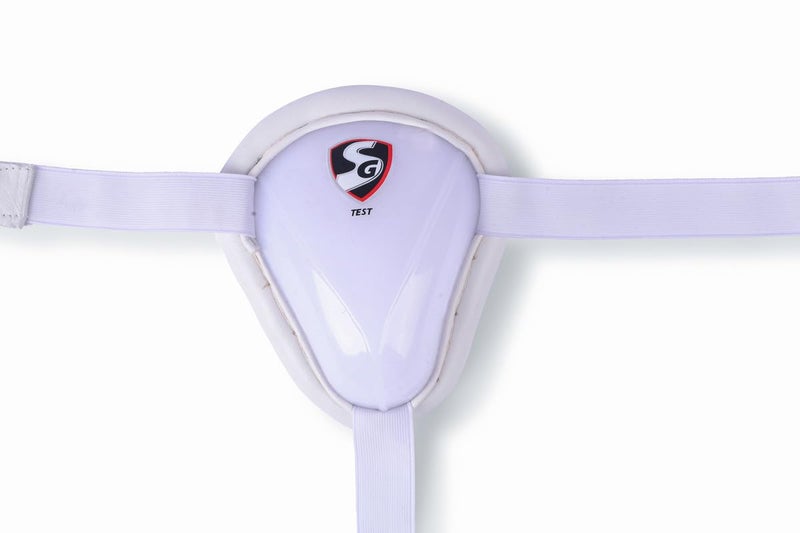 SG Cricket Abdominal Pads - Test | Adult Size Groin Guard with High-Impact Poly Protector & Elastic Straps - Image 2