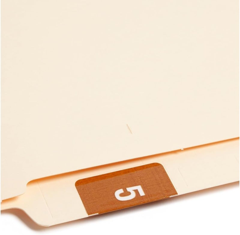 Smead DCC Color-Coded Numeric Label, 5, Label Roll, Brown, 250 Labels per Roll (67425) - Image 3