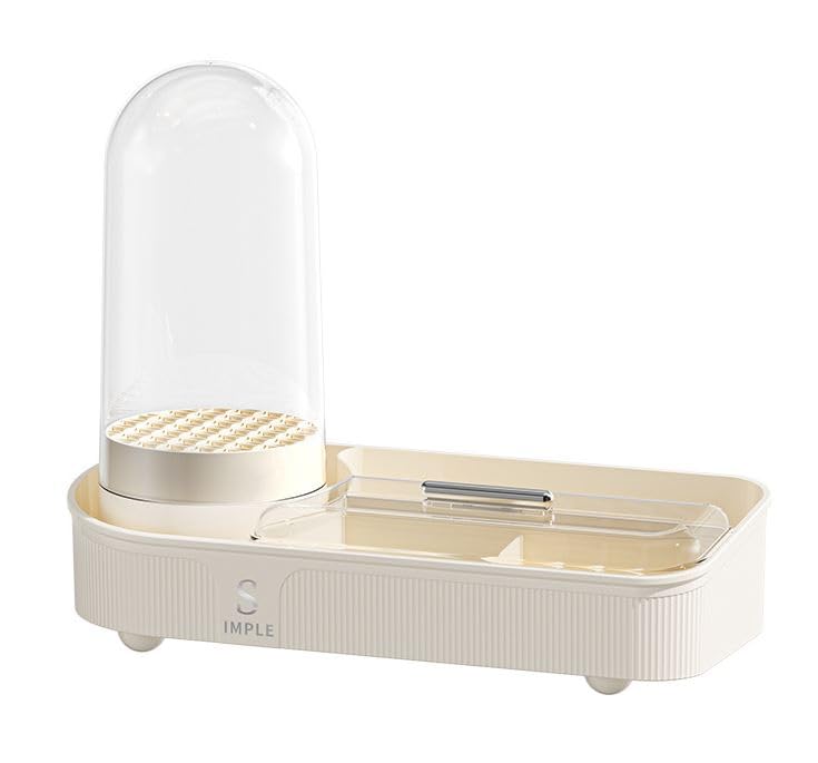 Crobat 360° Rotating Makeup Storage Boxs Rotary Brush Drying Storage Box Makeup Organizer - Image 1