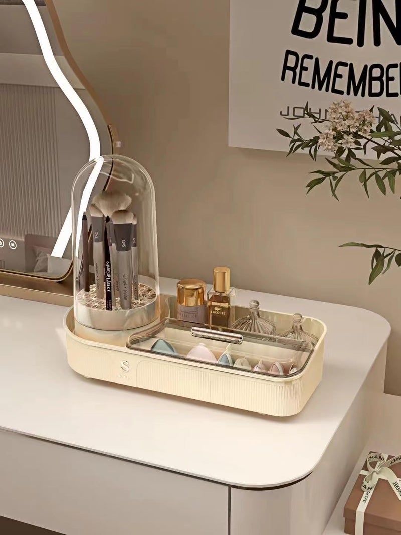 Crobat 360° Rotating Makeup Storage Boxs Rotary Brush Drying Storage Box Makeup Organizer - Image 5