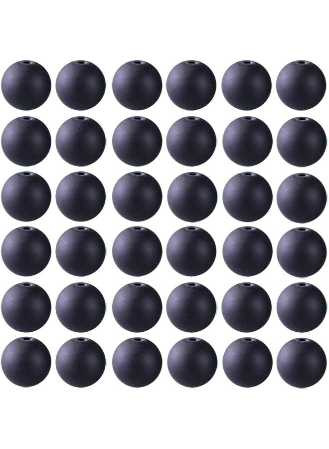 خرز الحجر الطبيعي 100 قطعة 8 مم أسود غير لامع عقيق عقيق مملة طلاء مستدير من الحجر الحقيقي أحجار كريمة فضفاضة خرز ناعم DIY لسوار وقلادة وأقراط صناعة المجوهرات (عقيق أسود غير لامع، 8 مم)