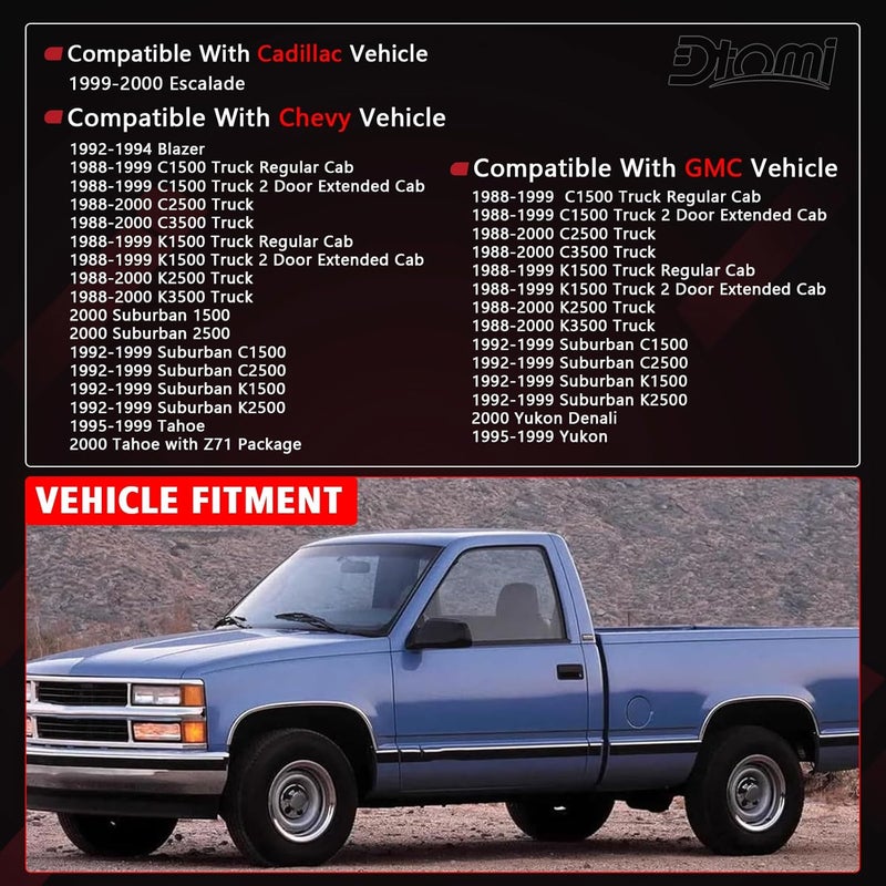 Dtomi Door Seal Weatherstrip for Chevy GMC Vehicles - Image 3
