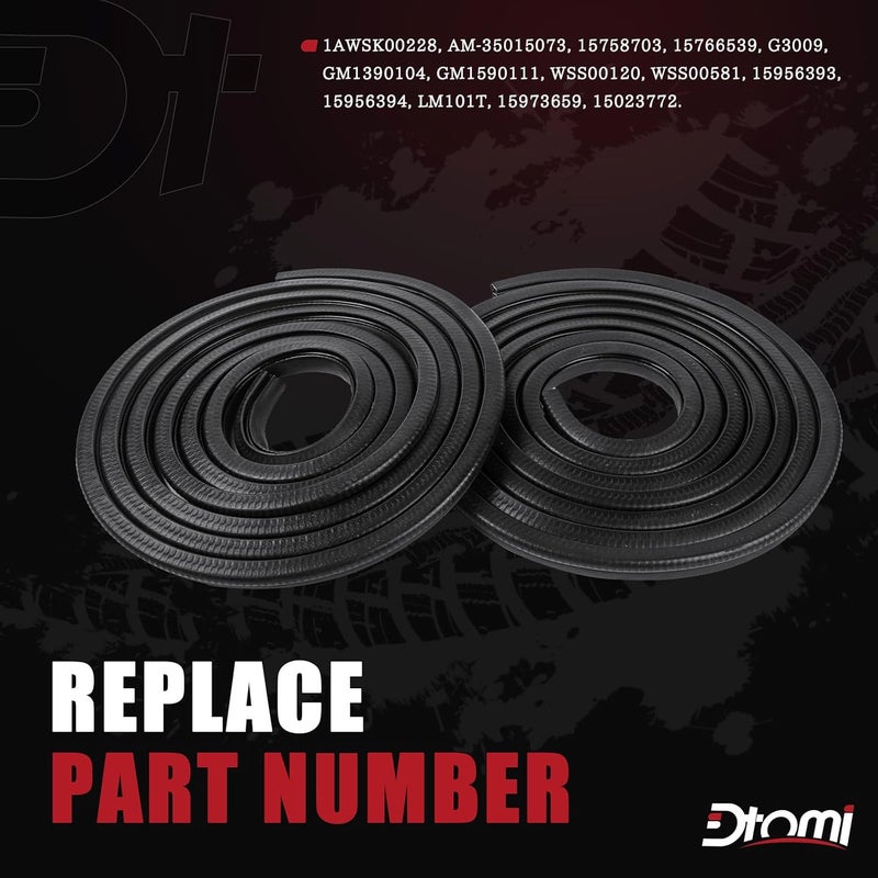 Dtomi Door Seal Weatherstrip for Chevy GMC Vehicles - Image 2