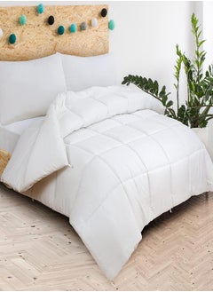 Royale ROYALE Full Comforter - All Season Down Alternative Bedding Comforter - Lightweight Quilted Comforter with Corer Tabs - Ultra Soft Luxury Hotel Comforter - Box Stitched Duvet Insert (Full, White) 