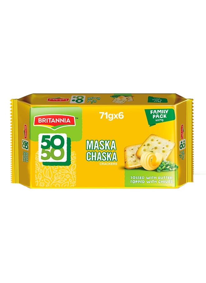 Britannia - Maska Chaska Crackers 71grams Pack of 6 - Image 1