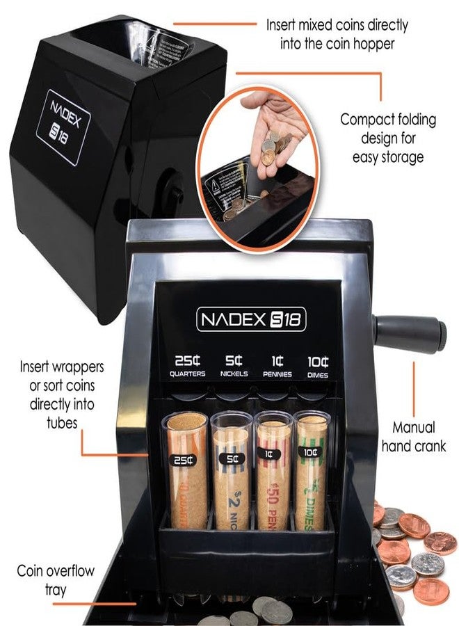Nadex S18 Manual Coin Sorter and Wrapper - Image 3