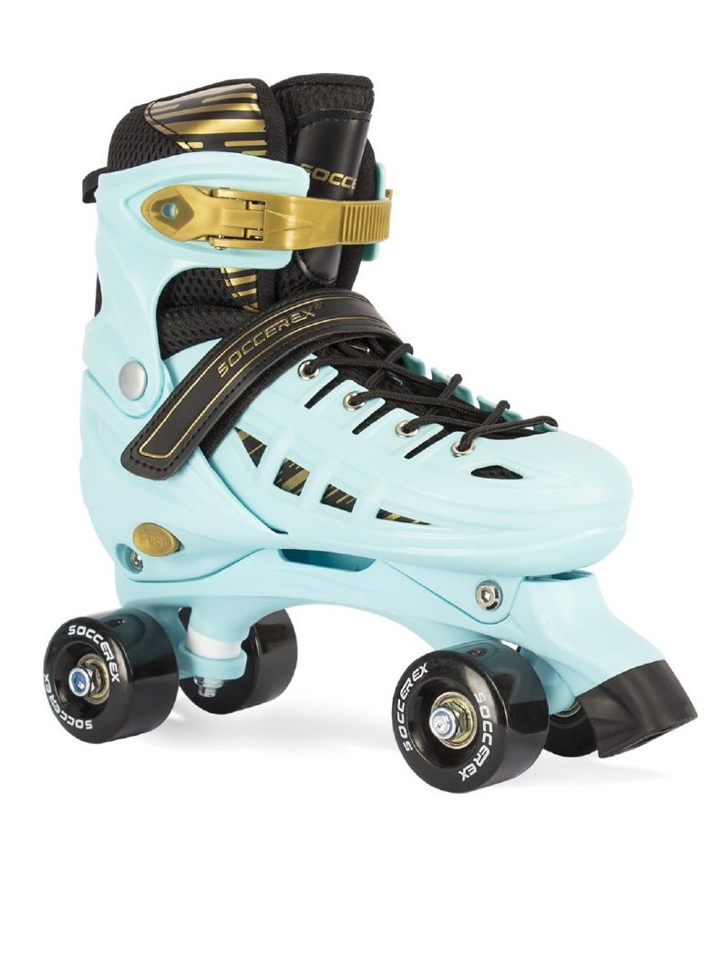 Soccerex Roller Skates Shoes for Kids and youth Complete Set with Helmet and Protection gear - Image 4