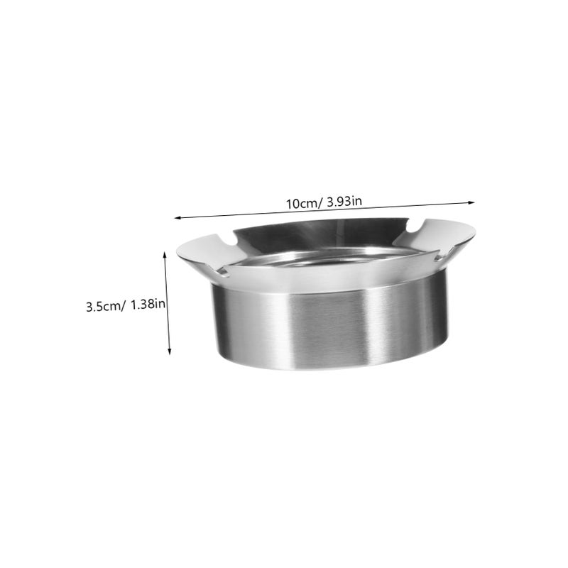 منفضة سجائر نوردية مينيمالية عديمة الدخان من الفولاذ المقاوم للصدأ 304 للمنزل والمكتب داخل وخارج المنزل - Image 3