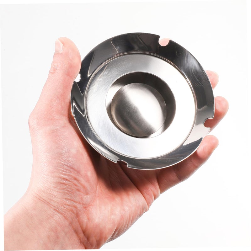 منفضة سجائر نوردية مينيمالية عديمة الدخان من الفولاذ المقاوم للصدأ 304 للمنزل والمكتب داخل وخارج المنزل - Image 5