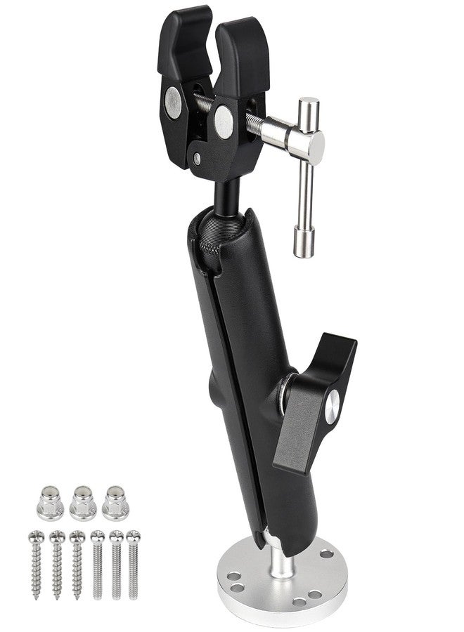 CLLOMAGY Trolling Motor Stabilizer Mount Support for Minn kota Terrova/Riptide Terrova/Ulterra/PowerDrive,Tough-Claw Trolling Motor Shaft Securely&Reduces Vibration,360° Adjustable,Fits up to 2-Inch Bar - Image 1
