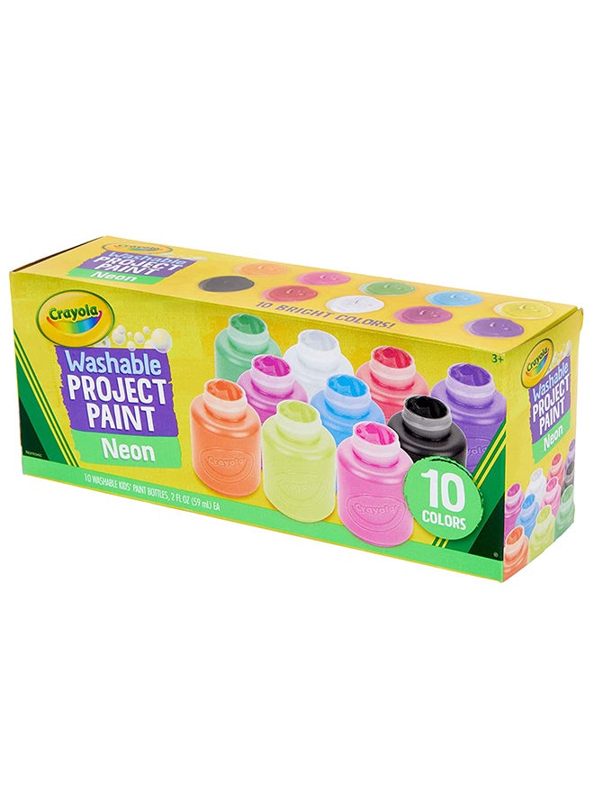 Crayola 10 ct.  2-oz. Neon Paint Set - Image 1