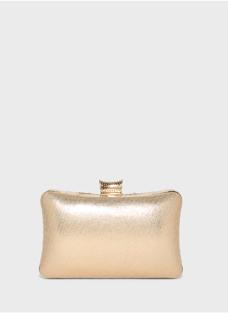 Khizana Diamante Pearl Box Clutch Bag  - Image 2
