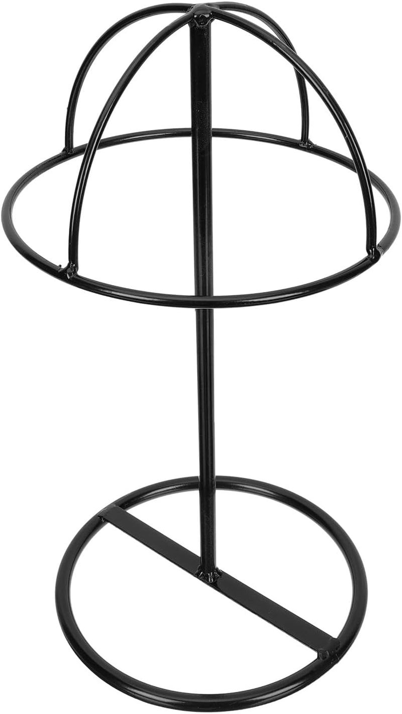 Zerodeko Hat Stand and Wig Storage Rack Black Stable Tabletop Hat Display Holder for Home and Shop Use - Image 1