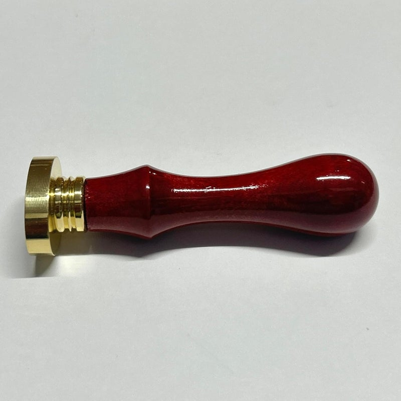 M&Co Oval Blank Wax Sealing Stamp Handle Multi-Purpose Wax Stampter White&Brass Sealing Wax Stamps for Craft Supplies (29MM) (Rose) - Image 3