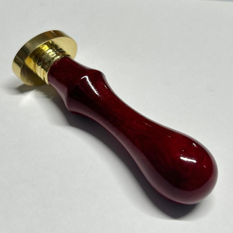 M&Co Oval Blank Wax Sealing Stamp Handle Multi-Purpose Wax Stampter White&Brass Sealing Wax Stamps for Craft Supplies (29MM) (Rose) - Image 2