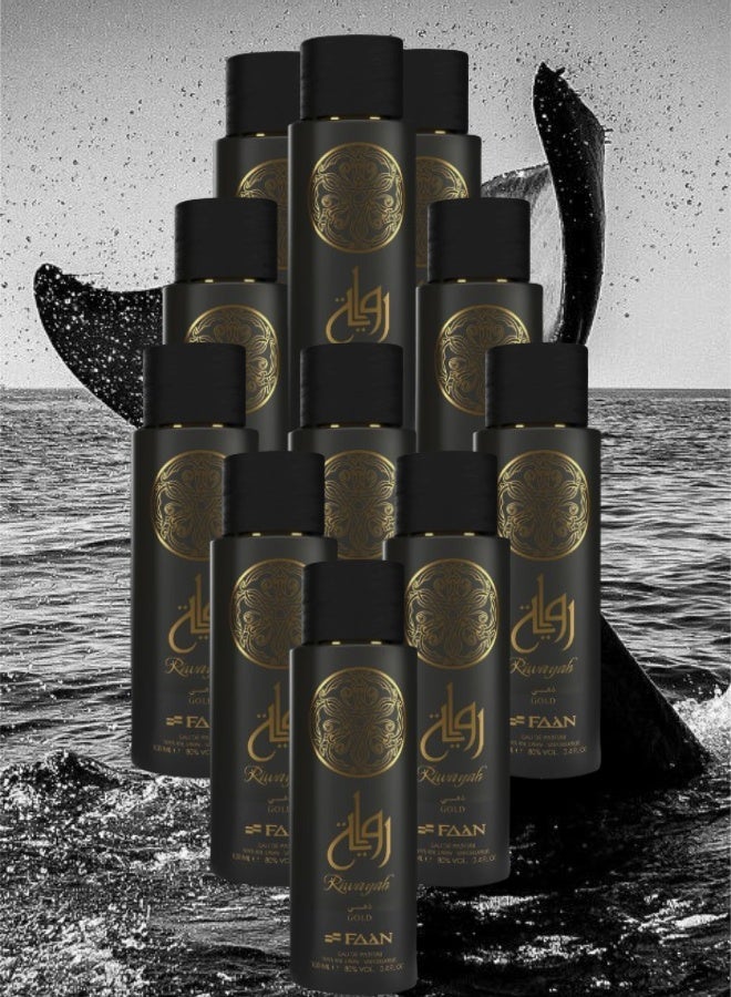 فاان 11 قطع عطر رواية ذهبي 100مل - Image 1