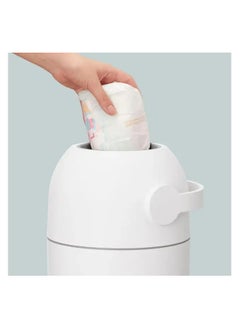 Bumble & Bird Odourless Diaper Pail Bin - White  - Image 4