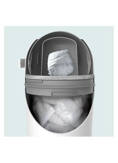 Bumble & Bird Odourless Diaper Pail Bin - White  - Image 5