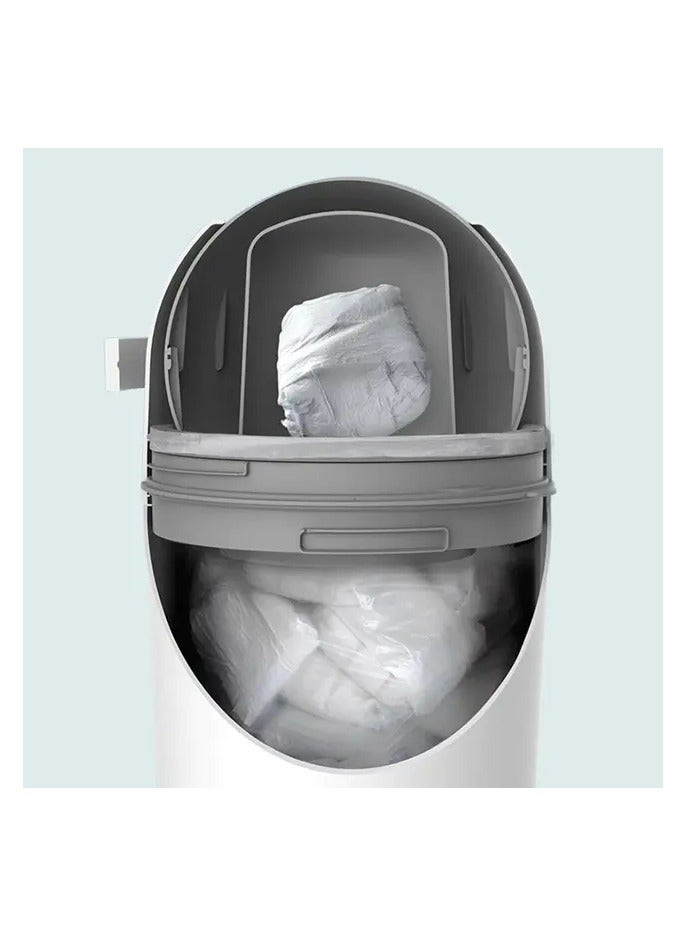 Bumble & Bird Odourless Diaper Pail Bin - White - Image 5