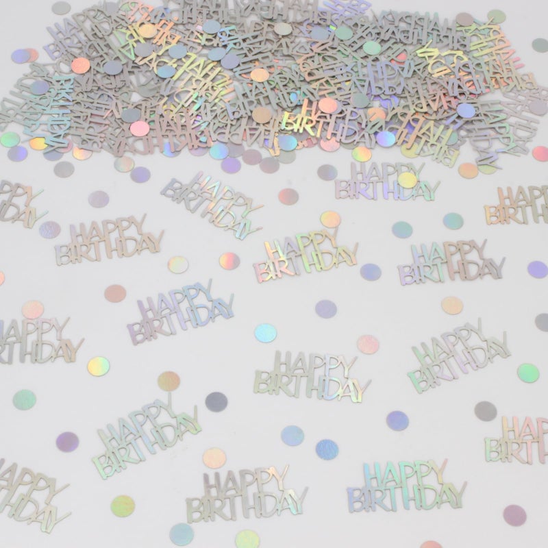 Blopee Birthday Confetti for Table Happy Birthday Decorations, 270 PCS Iridescent Confetti for Iridescent Party Decorations - Image 3