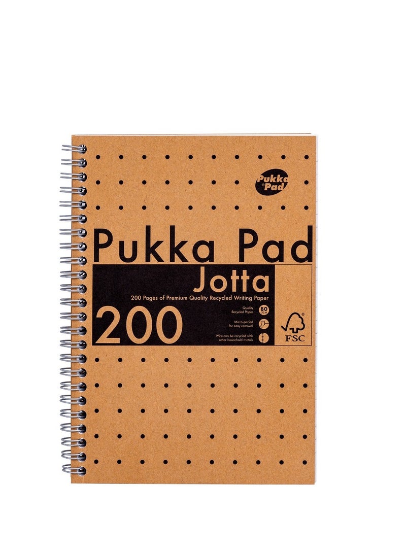 Pukka Pad Pukka Pad Kraft Jotta Notebook A5   Pukka Pad Kraft Jotta Notebook A5 - 9567-KRA - Image 1