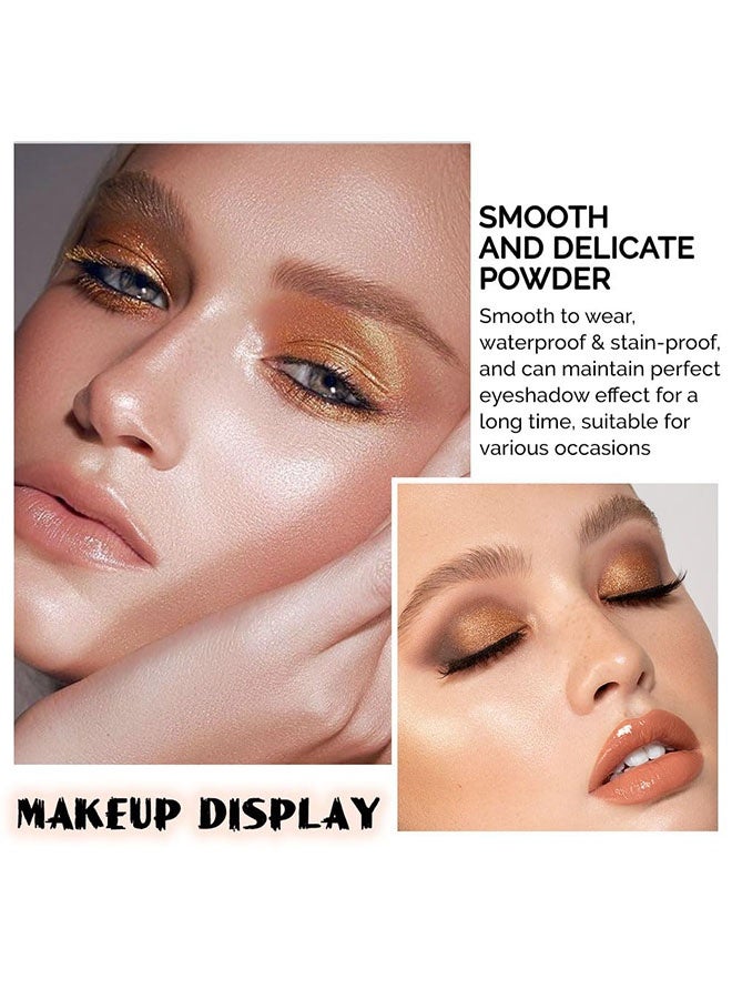ديكالو لوحة ظلال العيون النود - مكياج مات وبراقة، بودرة ظلال عيون كريمية عالية الصبغة، اصنعي مظهر عيون محايد، تدوم لفترة طويلة - Image 4