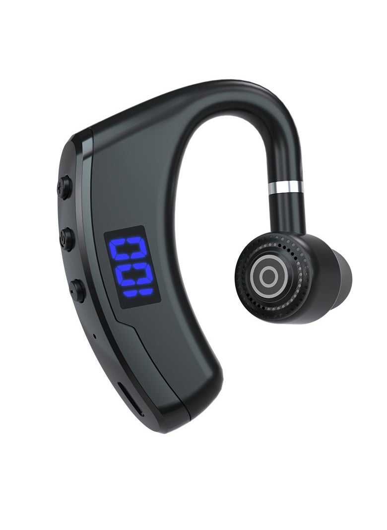 GELESE - New Single-ear Business Bluetooth Earphone Wireless Ear-hanging Digital Display Bluetooth Headset - Image 1