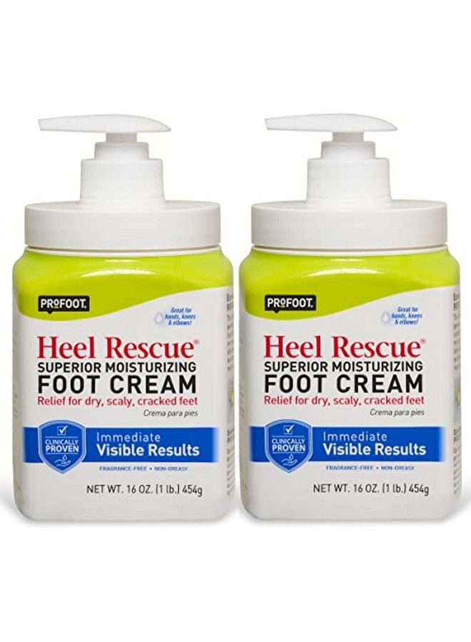 ProFoot Heel Rescue Foot Cream 16 Ounce Bottle 2 Pack For Cracked Calloused Or Chapped Skin - Image 1