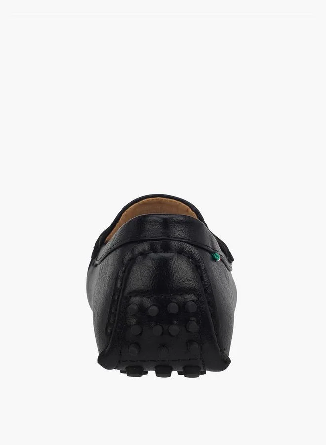 Renzo Ruganni BLACK Women Textured Loafers for Women | Best Price UAE